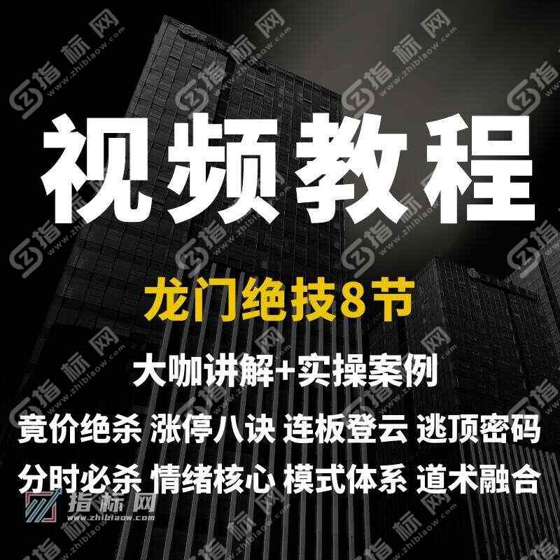 龙门绝技术8节视频课程
