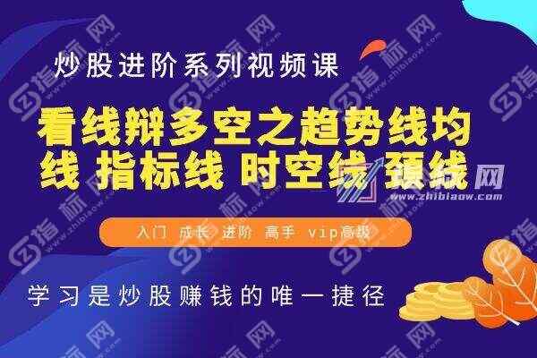 看线辩多空之趋势线均线指标线时空线颈线精解视频教程