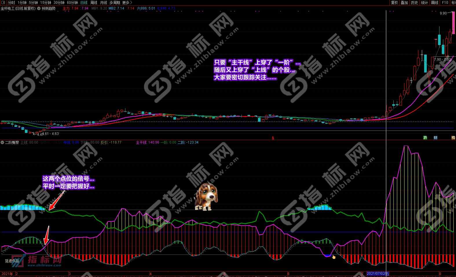 通达信二阶甄察副图