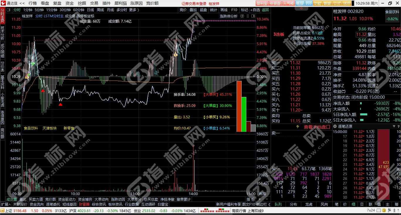通达信LSTM精准分时主图+分时资金副图指标公式源码