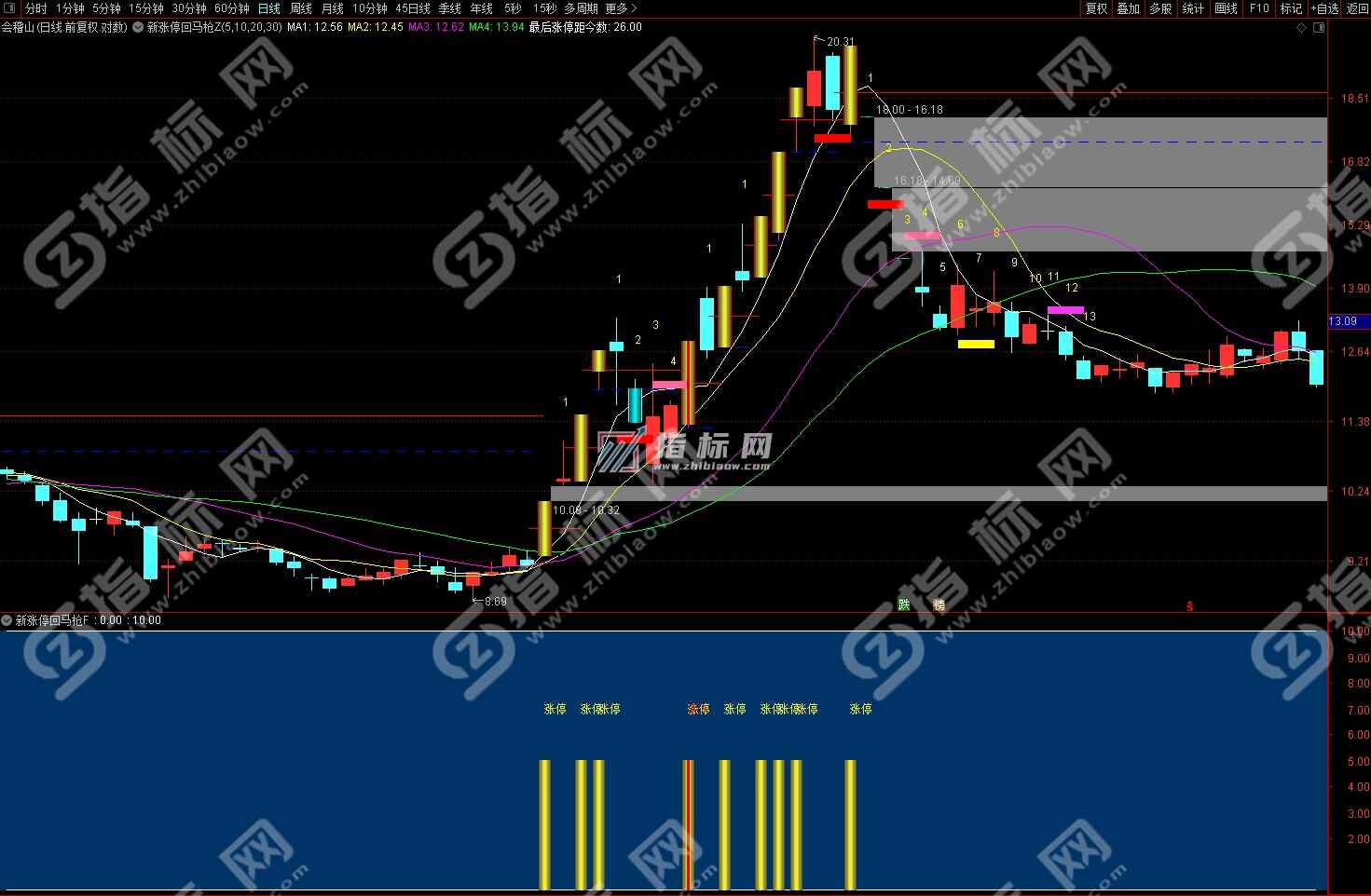 涨停回马枪主图