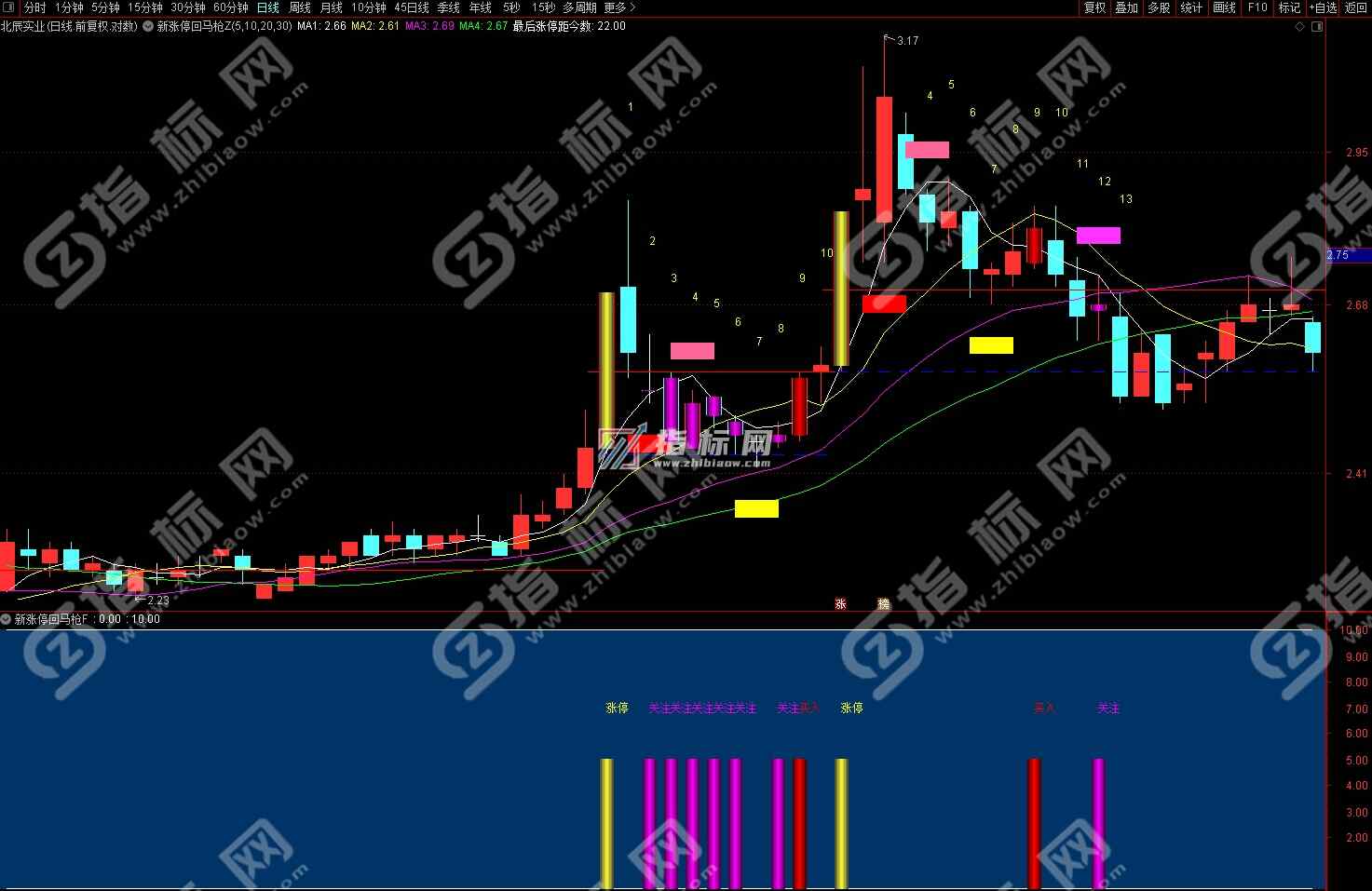 涨停回马枪主图