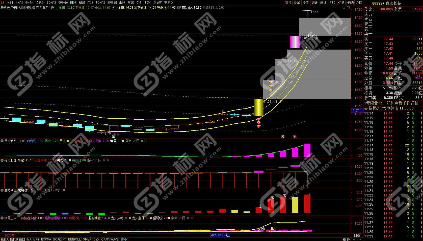 双紫一红擒龙战法