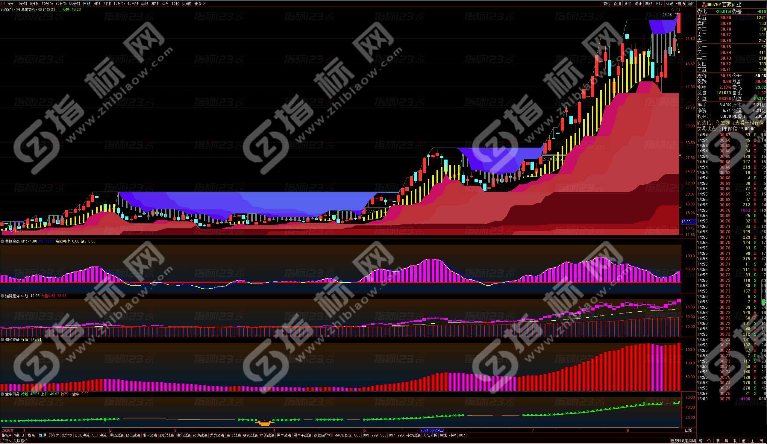 通达信趋势共振系列全套指标公式：多维度分析工具