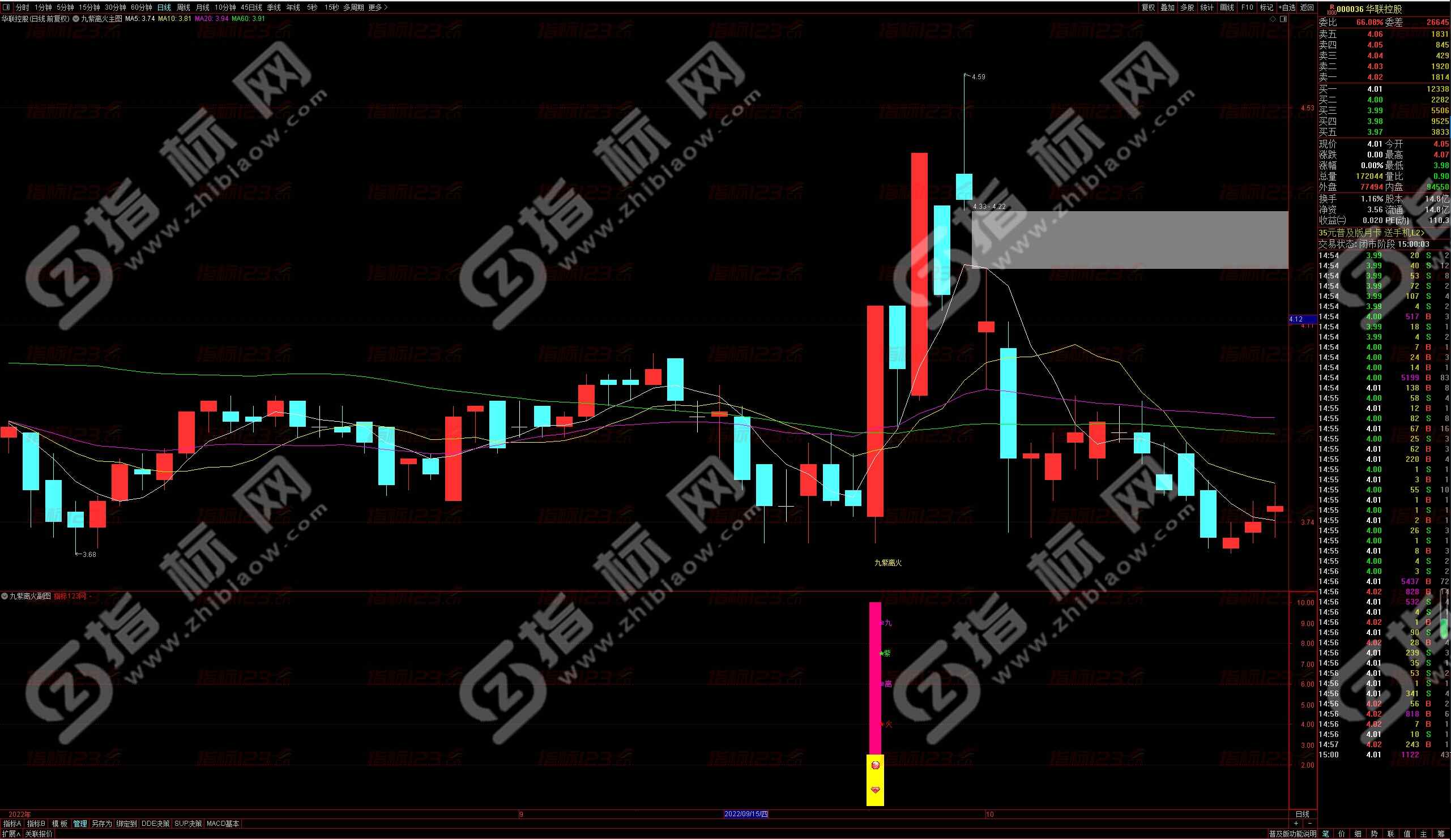 通达信九紫离火全套指标：揭秘股市趋势的秘密