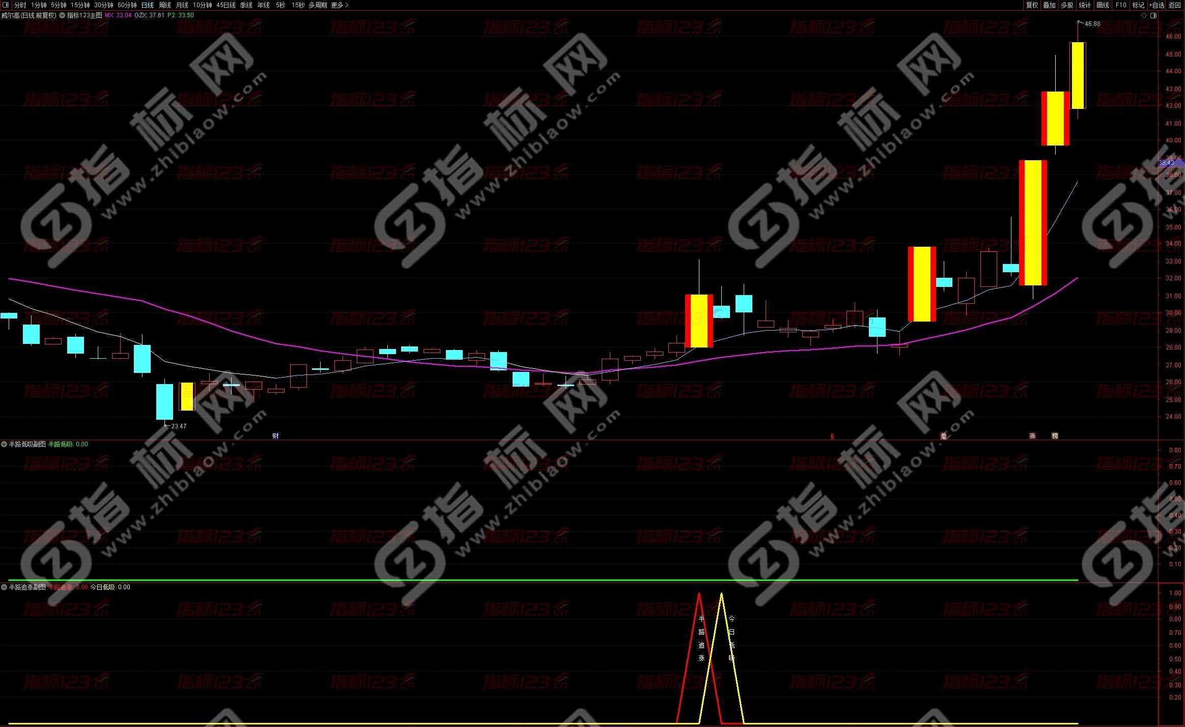 通达信《半路追涨》全套指标：精准洞察，稳健投资新利器